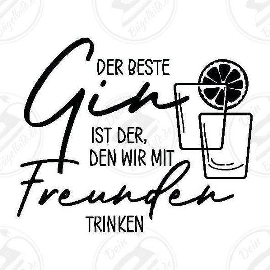 Bügelbild "Der Beste Gin"