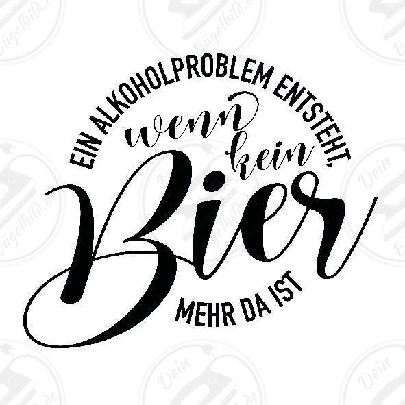 Bügelbild "Ein Alkoholproblem Bier1"