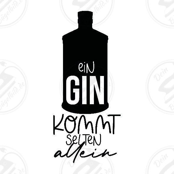 Bügelbild "Ein Gin kommt selten allein"