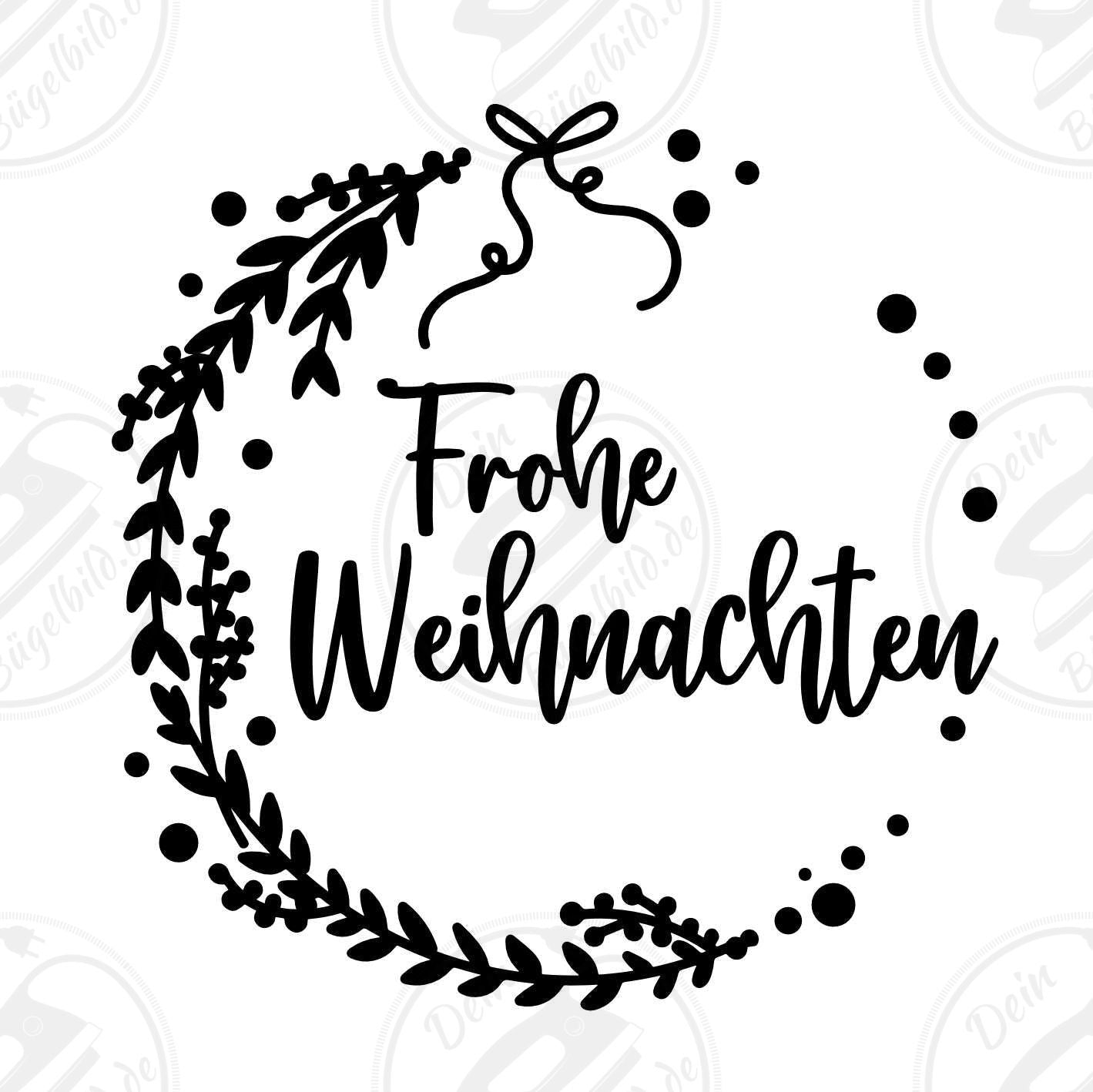Bügelbild "Frohe Weihnachten2"