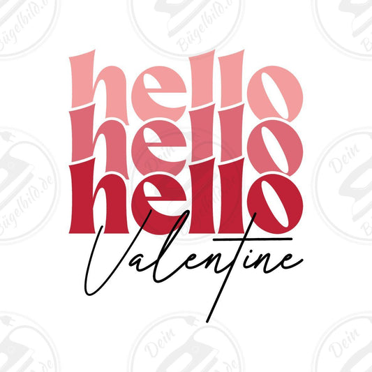 Bügelbild "Hello Valentine"