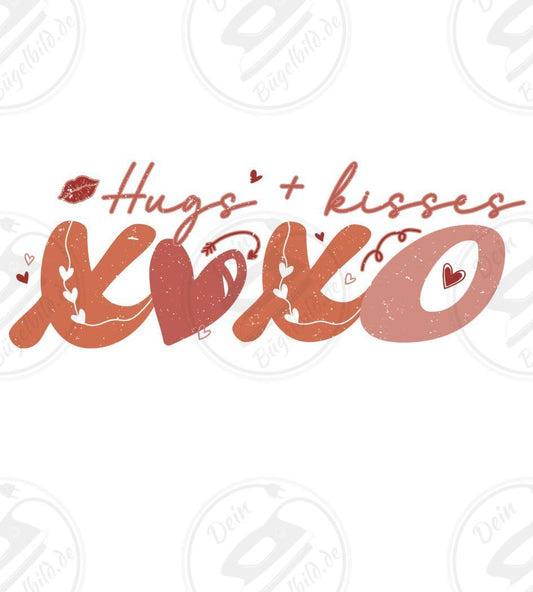 Bügelbild "Hugs & Kisses"