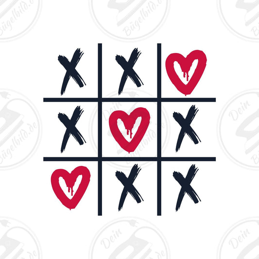 Bügelbild "tic tac love"