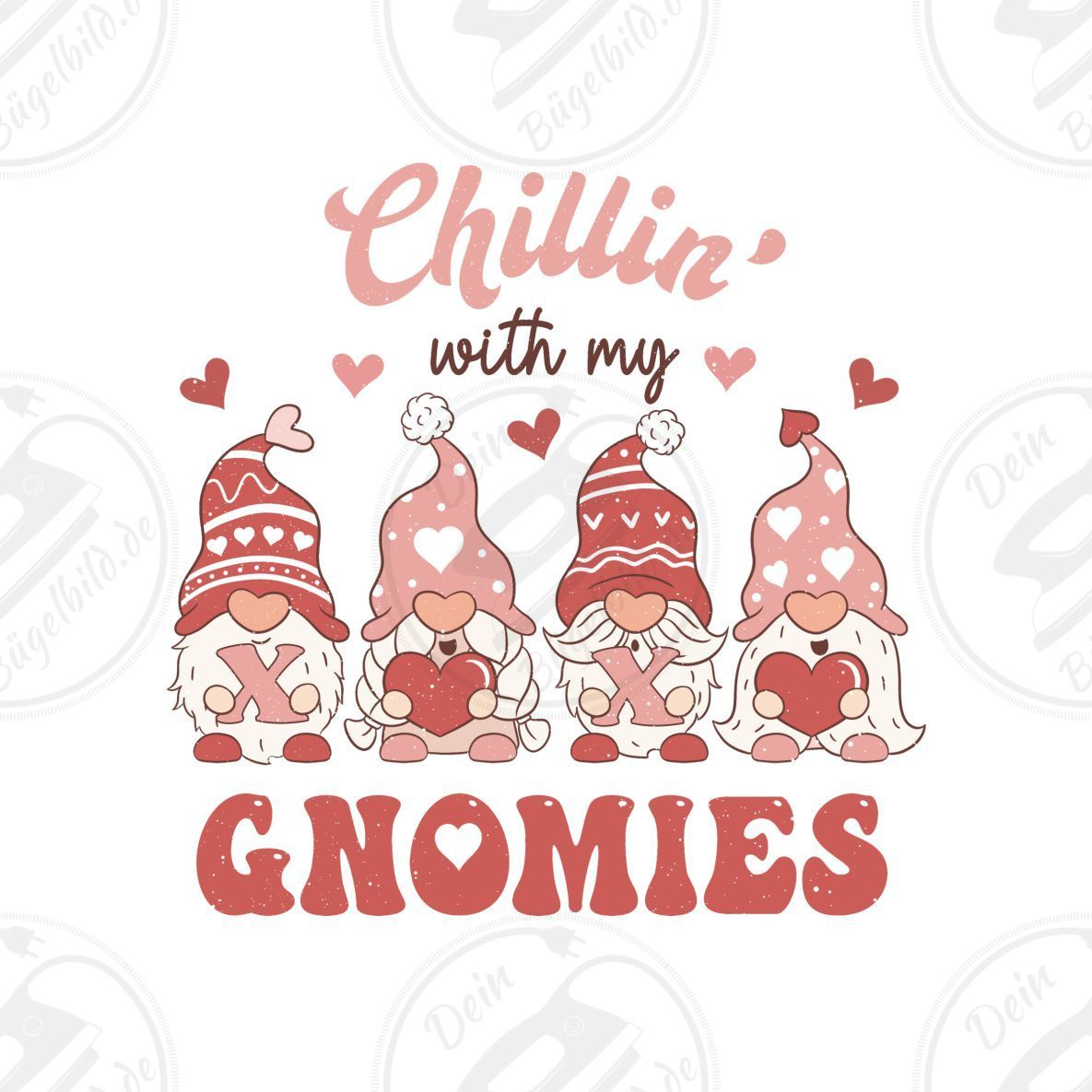 Bügelbild "Chillin with my gnomies"
