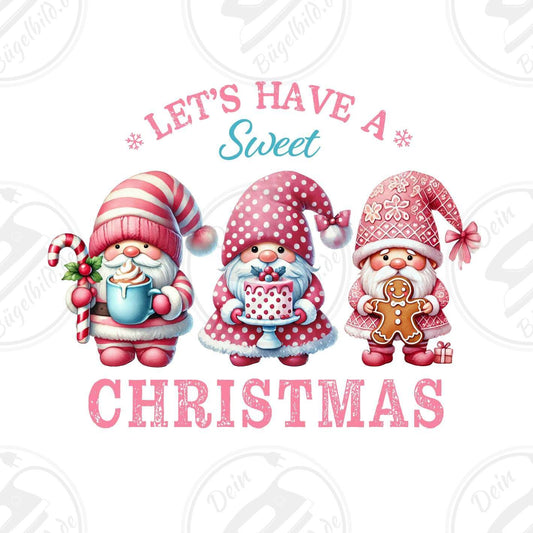 Bügelbild "Let's have a sweet christmas"
