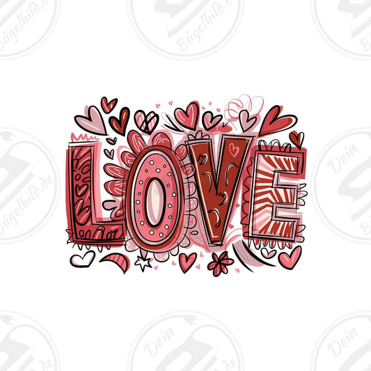 Bügelbild "Love 2"