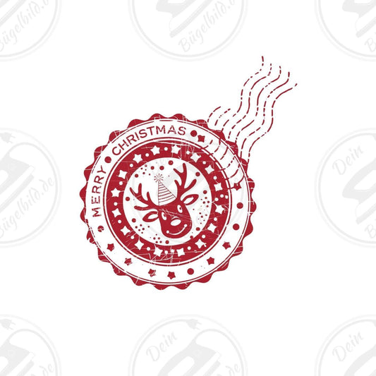 Bügelbild "Rentier Poststempel"