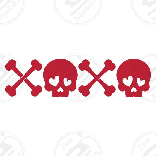 Bügelbild "XOXO Skull"